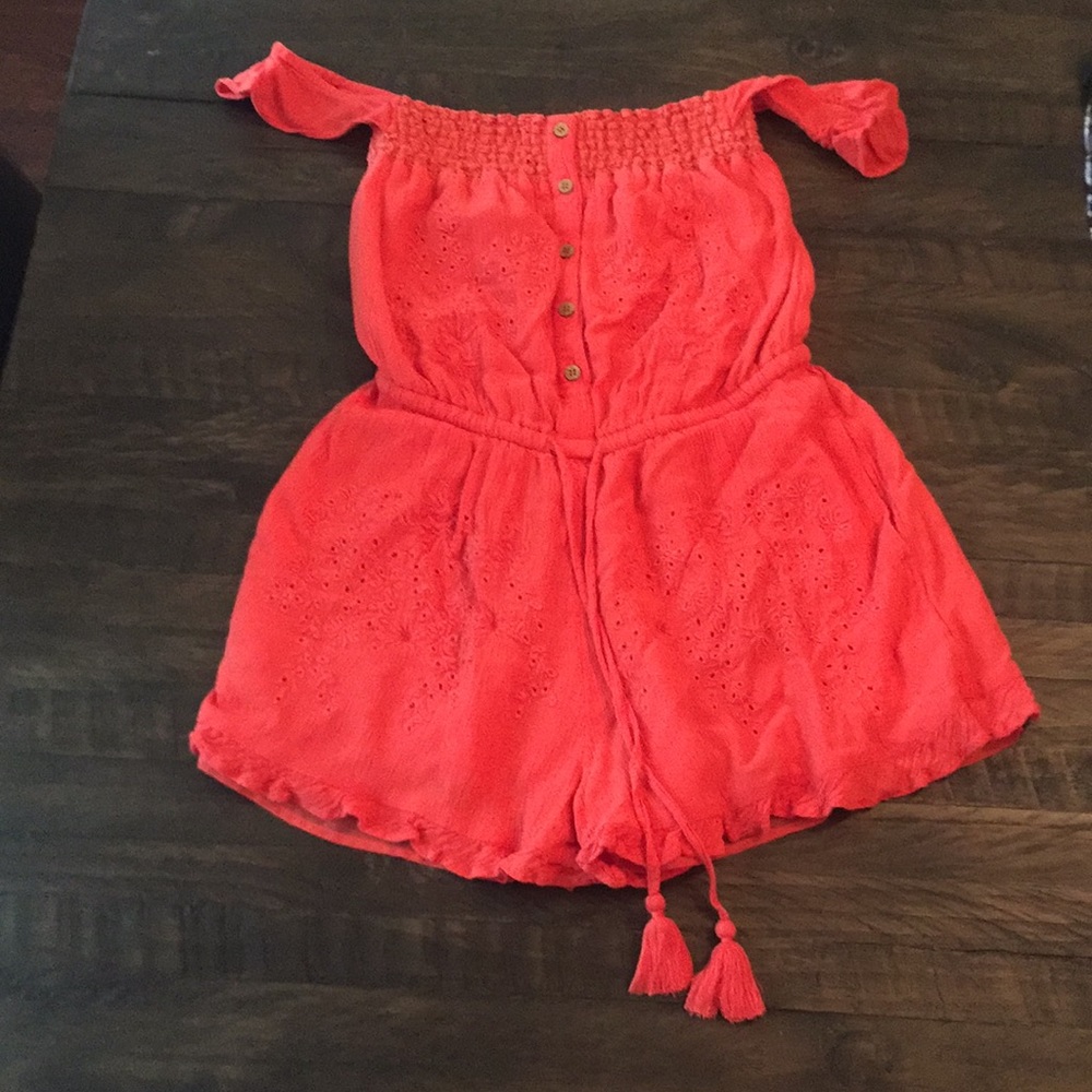 American Eagle Outfitters Orange Romper Size Small